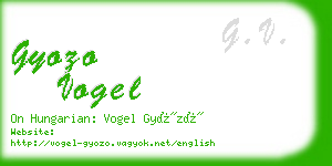 gyozo vogel business card